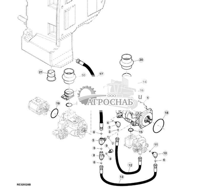 Attachment, Hydraulic Pump Conversion, High Flow 